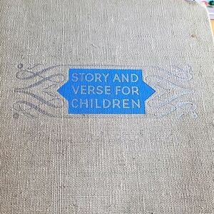 Vintage story and verse book